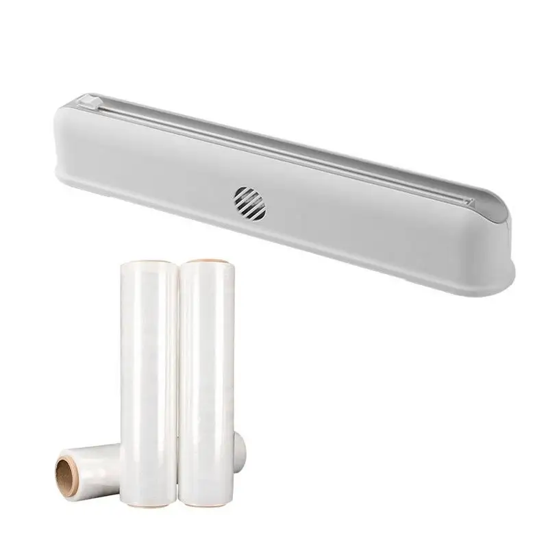 

Магнитный резак для пищевой пленки, регулируемый настенный диспенсер для обертывания еды, без отверстий, товар для хранения в кухне