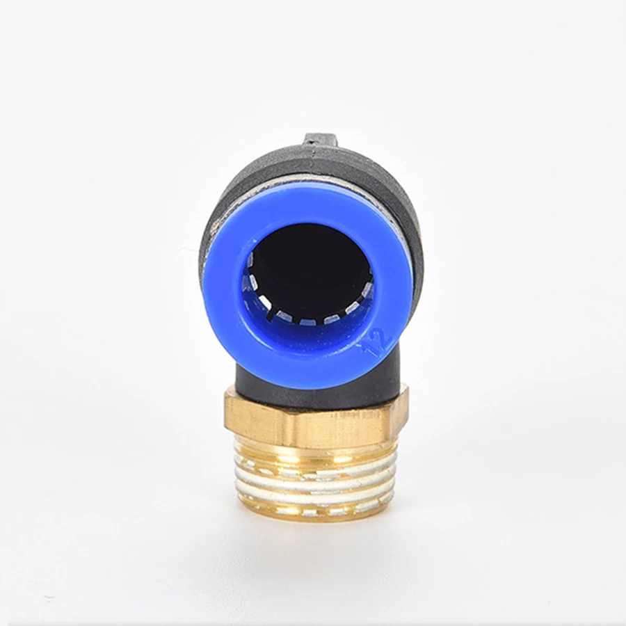 Пневматический быстроразъемный медный шланг PL 90 градусов L-образный соединитель