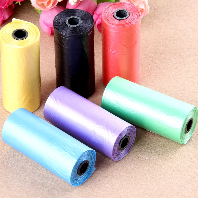 

2 Rolls/pack(30pcs Total) Pets Dogs Cats Disposable Poop Bags Mini Trash Bags Garbage Bags