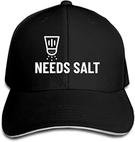 needs salt adjustable baseball cap classic trucker hat unisex dad hat black