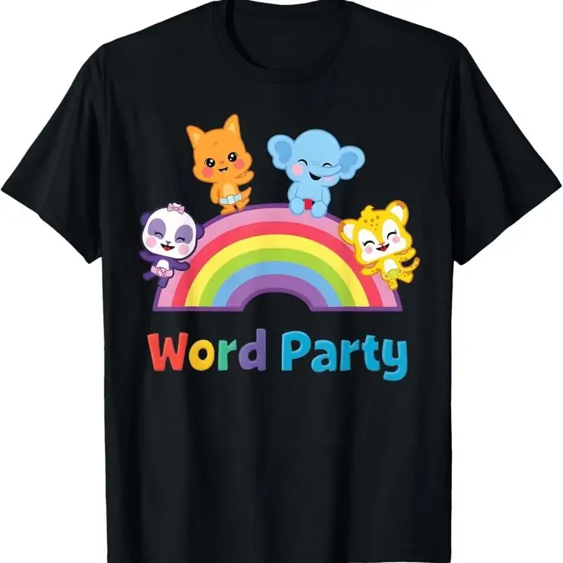 Фото Футболка с надписью Word Party Birthday Decorations Costume T Shirt №1