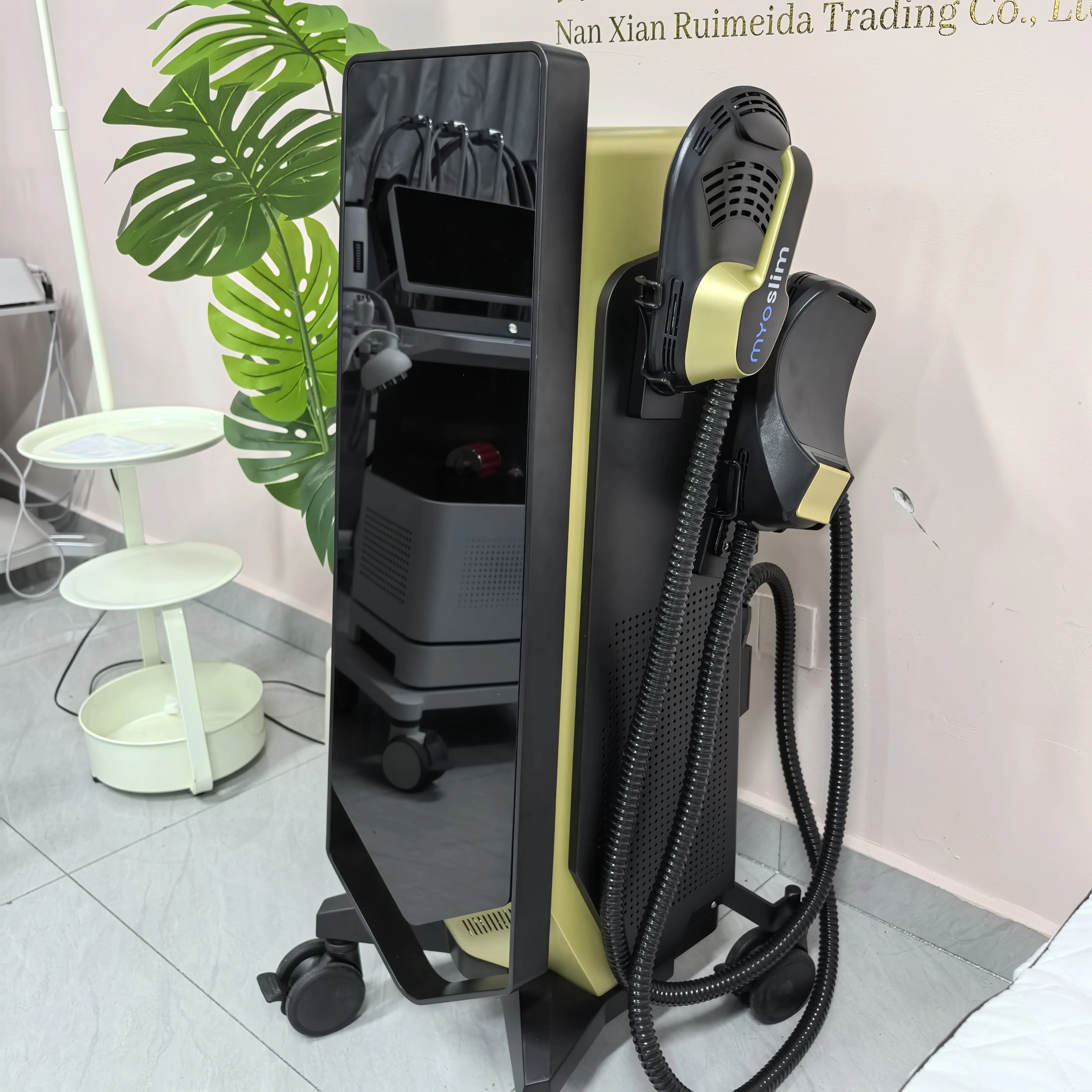 Фото HIEMT EMS MYOslim 6500 Вт Высокоинтенсивный радиочастотный электромагнитный вибрационный массажер для фитнеса и тренировок мышц. №1