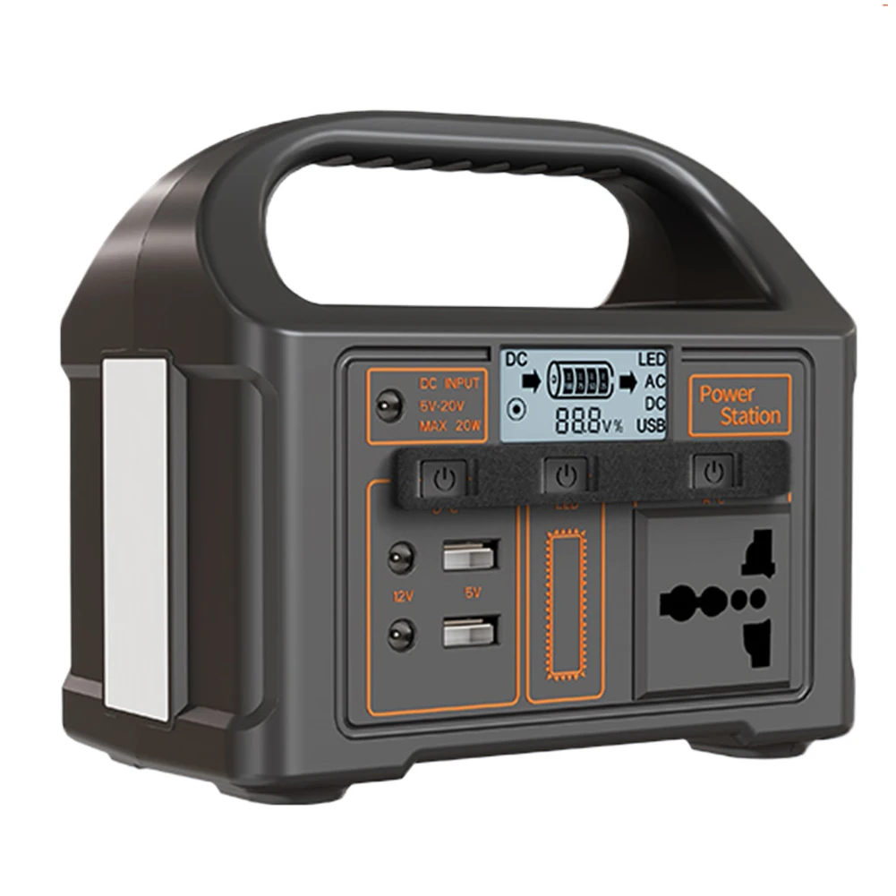 Портативная Солнечная Электростанция 100 Вт С Внешним Аккумулятором 24000 мАч