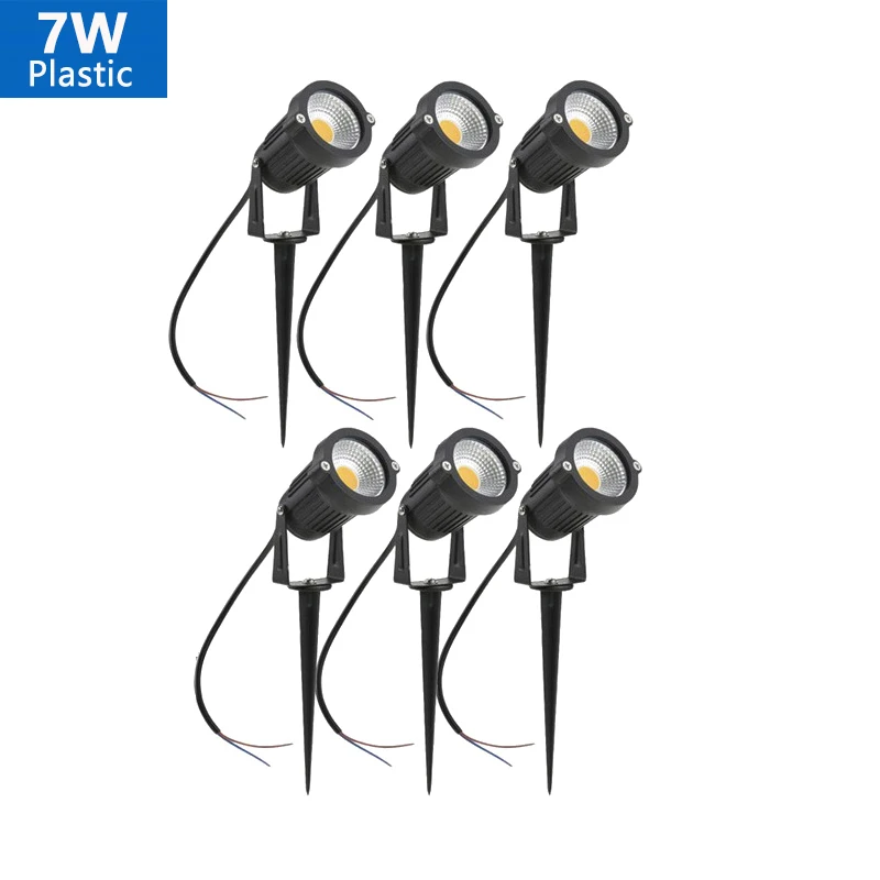 IP65 Водонепроницаемые садовые газонные лампы 220 В 110 12 24 7 Вт Светодиодные