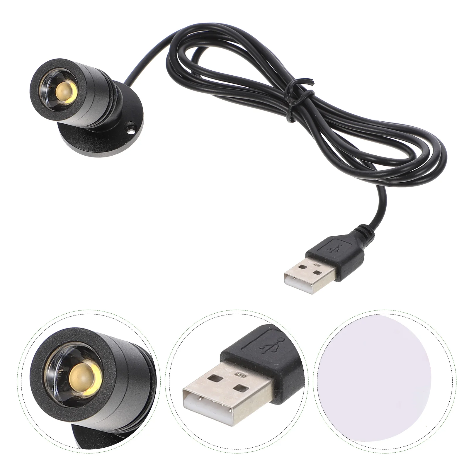 

Jewelry Showcase Small Spotlight USB Powered Indoor LED Spot Light for Under Cabinet