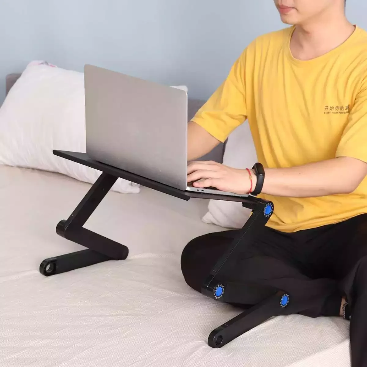 

2023 Laptop Table Stand With Adjustable Folding Ergonomic Design Stand Notebook Desk For Ultrabook, Netbook Or Tablet With Mouse
