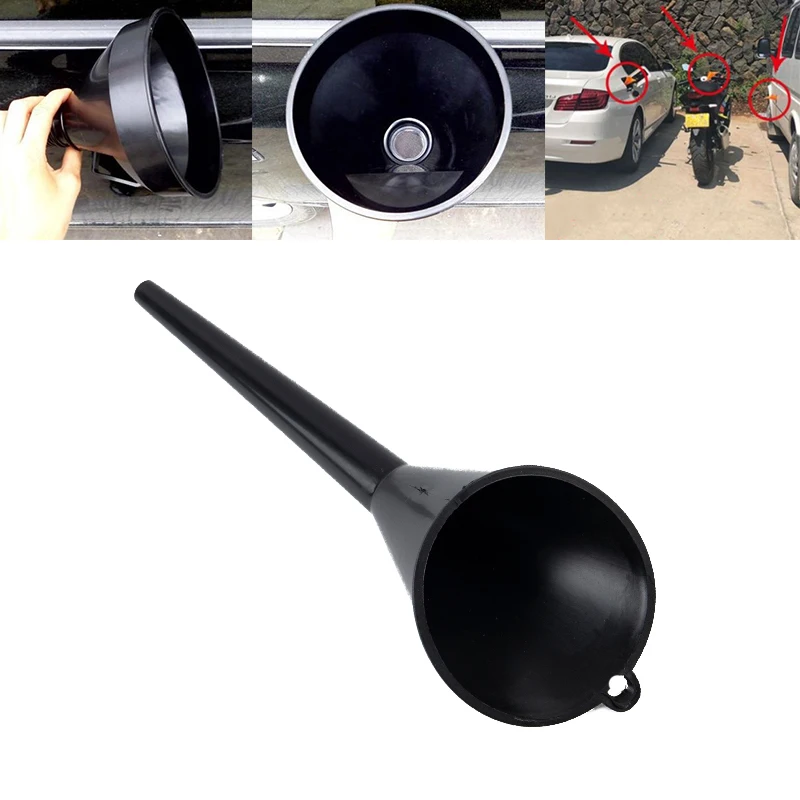 

1Pc 26.5CM Multi-Function Car Refueling Plastic Long Neck Oil Funnel for All Automotive Oil