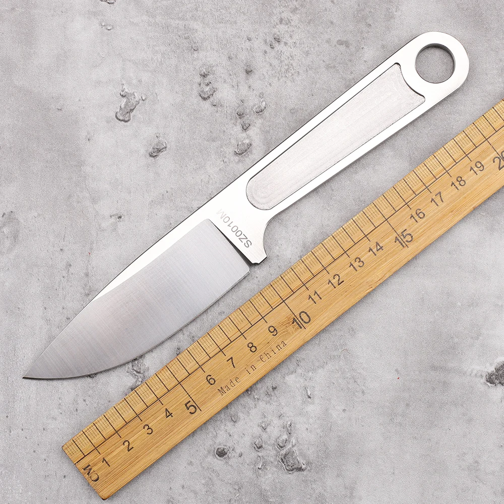 Нож с фиксированным лезвием из стали для выживания на природе охоты альпинизма