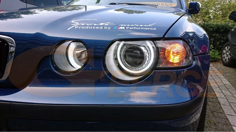 Фото Для BMW 3 серии E46 Compact 2001 2002 2003 2004 2005 ультра яркие A/W Switchback DRL указатель поворота светодиодные кольца ангельских глаз Halo №4