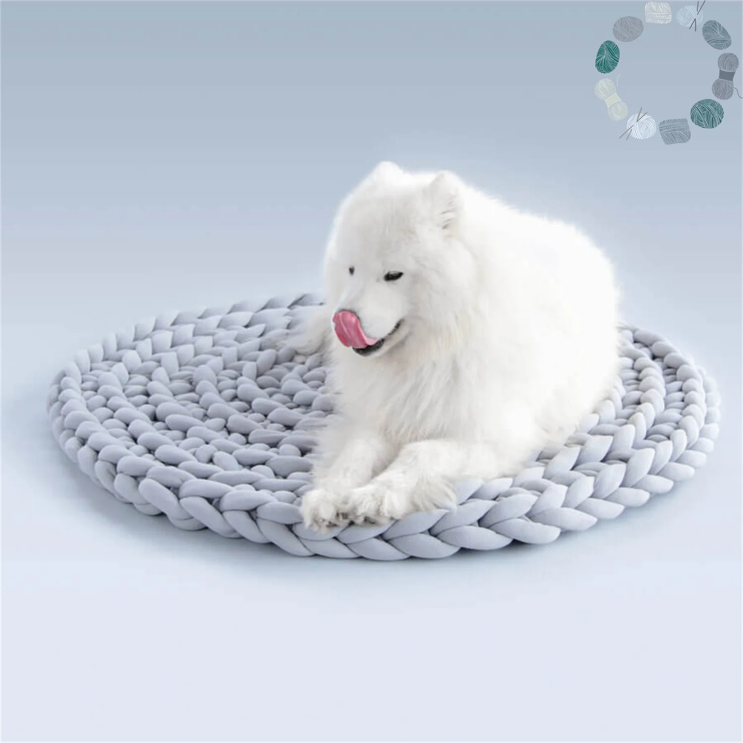 

Круглые коврики для пола ручной работы, 50 х50 см, хлопковые утолщенные напольные коврики для гостиной, декоративные круглые напольные коврик...