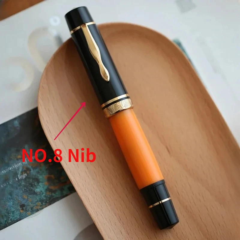Перьевая ручка MAJOHN P139 большой поршень в стиле ретро тонкий No 6/8 перо 0 5 мм