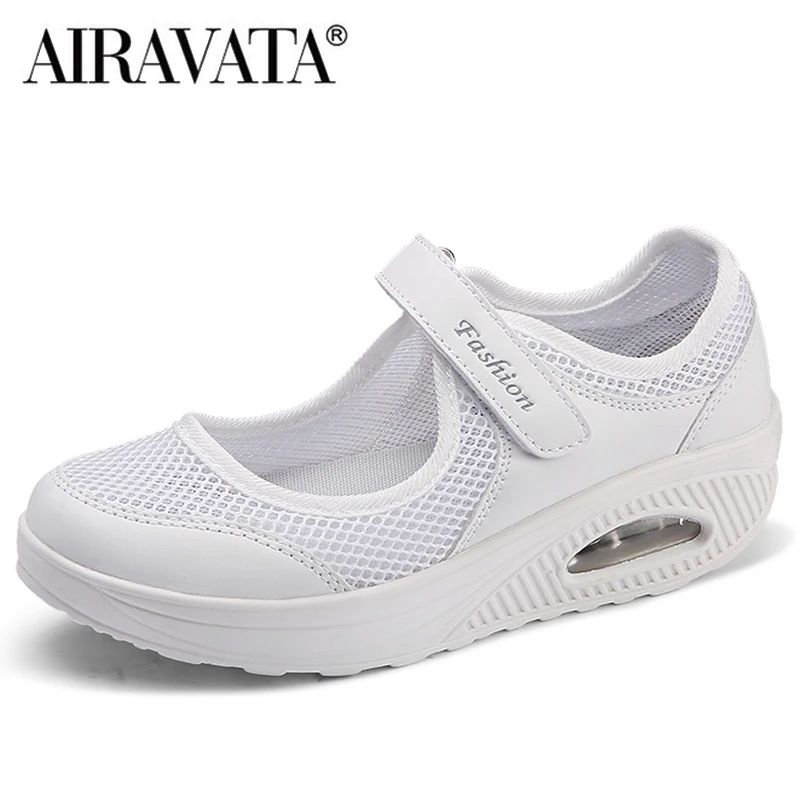 Women's Outdoor Sports Shoes Cushion Anti-skid Mesh Breathable Walking Shoes 35-42