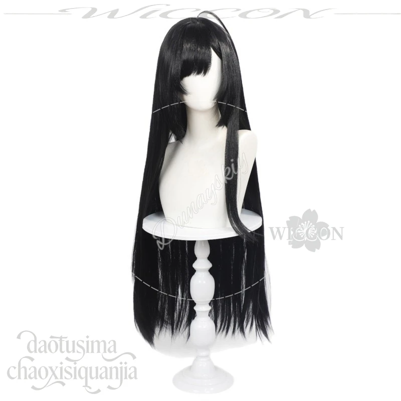 Косплей-парик Jet‑black, длинный, прямой, с челкой и ахоге, T.T.STAR Be My Star Mint, синтетический, для Хэллоуина, GODDESSS VICTORYRY, косплей. (art.: 3920dd070fe97) - 3920dd070fe97
