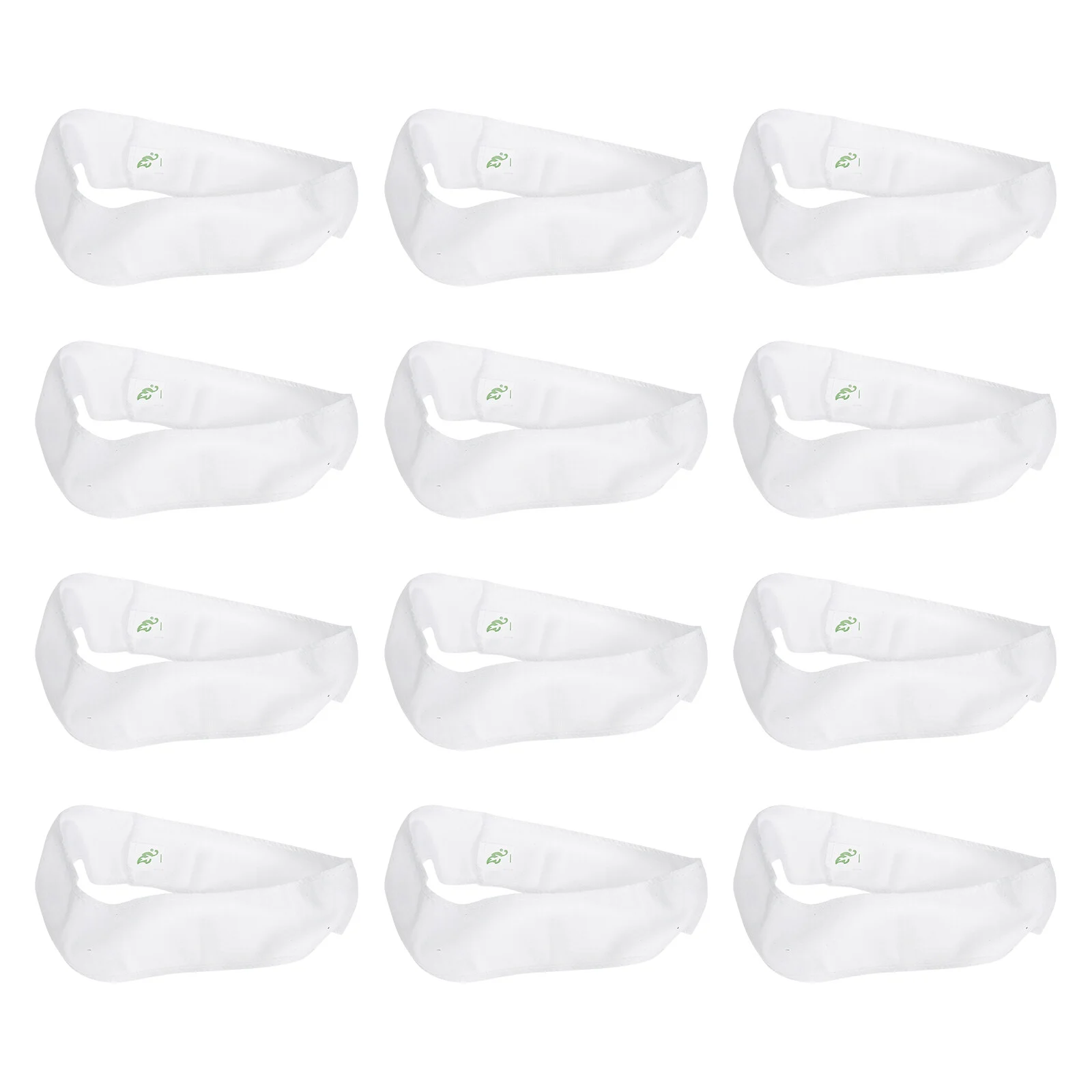 

48 Pcs White Headband Mask Disposable Hairbands Beauty Salon Headbands Soft White Non-woven Fabric Miss