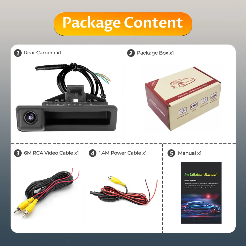 Автомобильная HD AHD 1080P объектив рыбий глаз камера заднего резервного багажника с