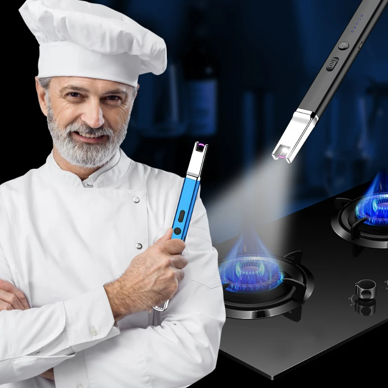 

Usb креативная Электронная зажигалка, дуговое воспламенение, свечи для ароматерапии кухонный пистолет зажигания, Электрические перезаряжае...