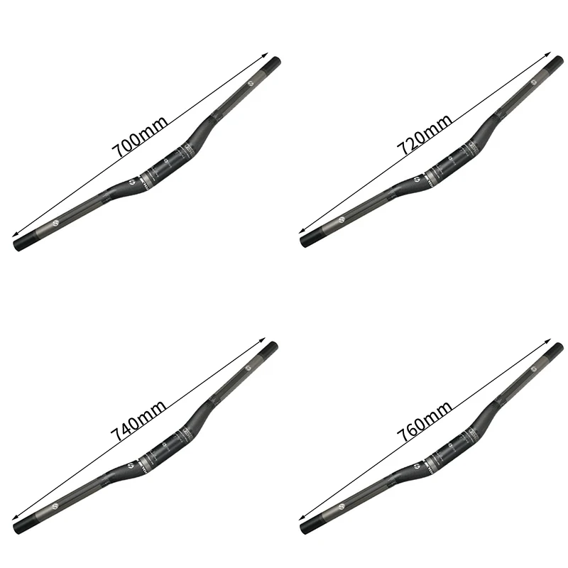 

Toseek 3K Carbon Fiber Bike Handle Bars Mtb Mountain Bike Riser Bar Handlebar