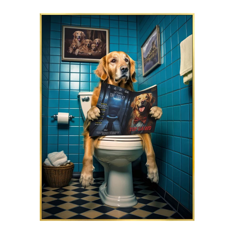 

Картина на холсте Funny Highland Cow Chimpanzee Dog Magic sky