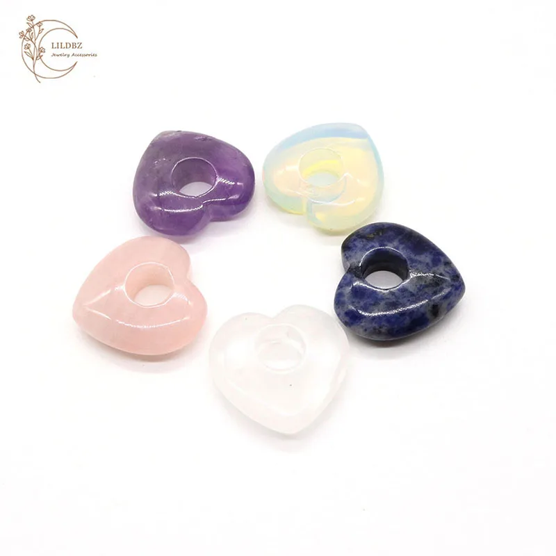 

Charming Peach-shaped Natural Stone Pendant 30mm Diy Beads for Jewelry Necklace Women Earrings Pendant Accessories 1pcs