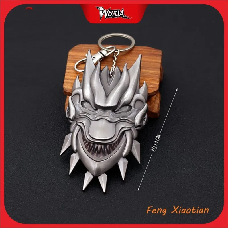 

Douluo Continent Anime Peripheral Wind Laughing Wolf Armor Haotian Hammer Qianrenxue Keychain Weapon Model Toy for Boy Gift