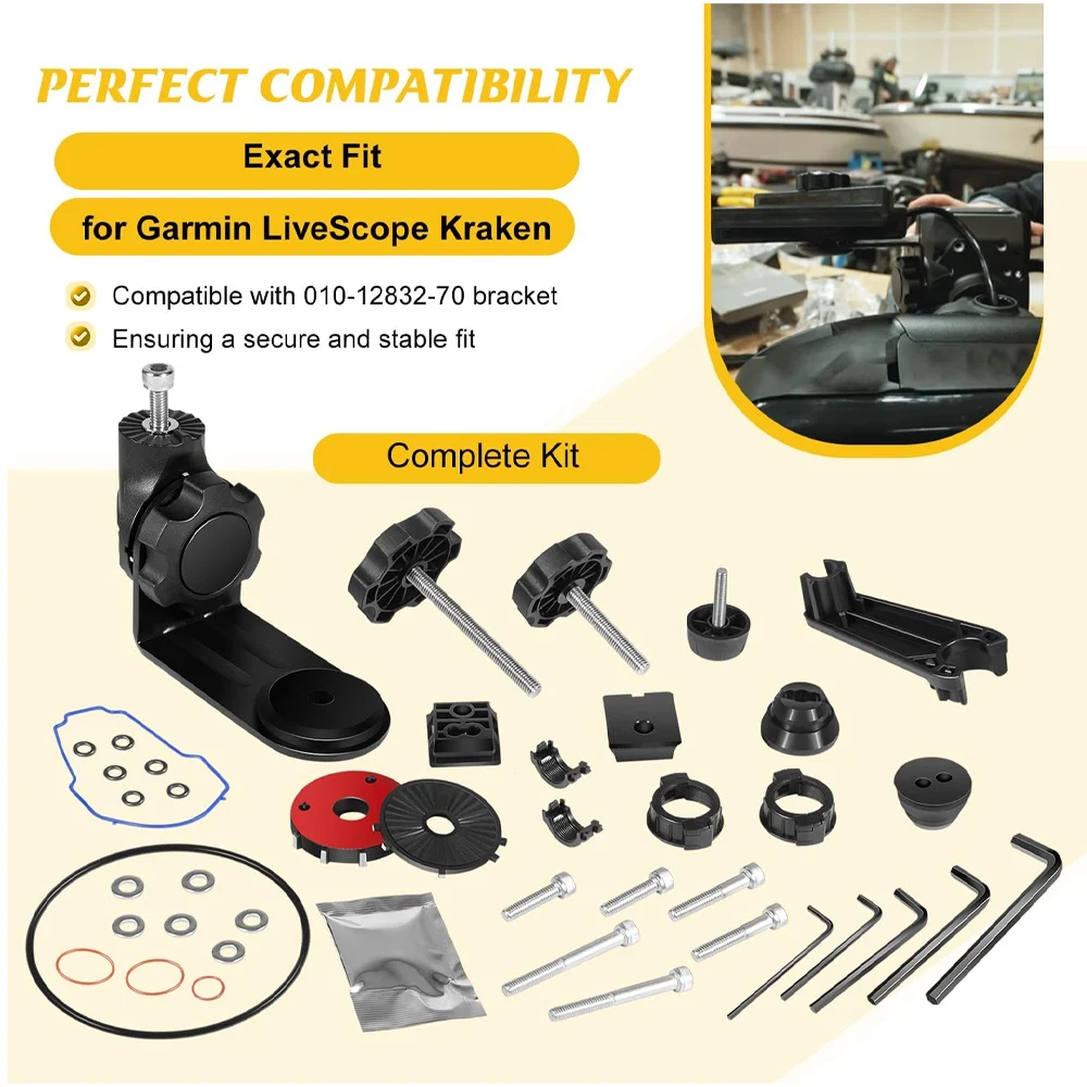 Фото 010-12832-70 Запасной монтажный кронштейн для Garmin Force Kraken LiveScope – совместимое крепление для надежной фиксации и легкой установки №2