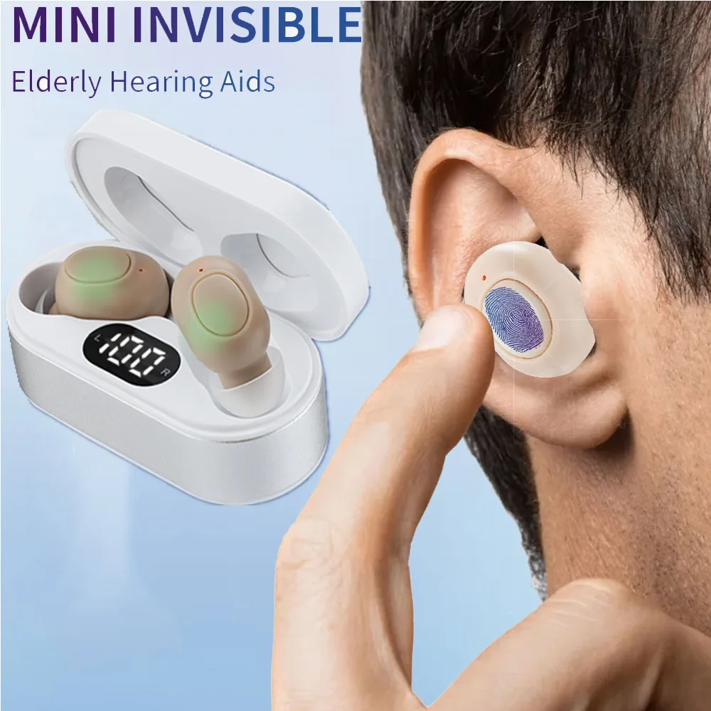 1 пара невидимый цифровой слуховой аппарат с зарядкой от USB |