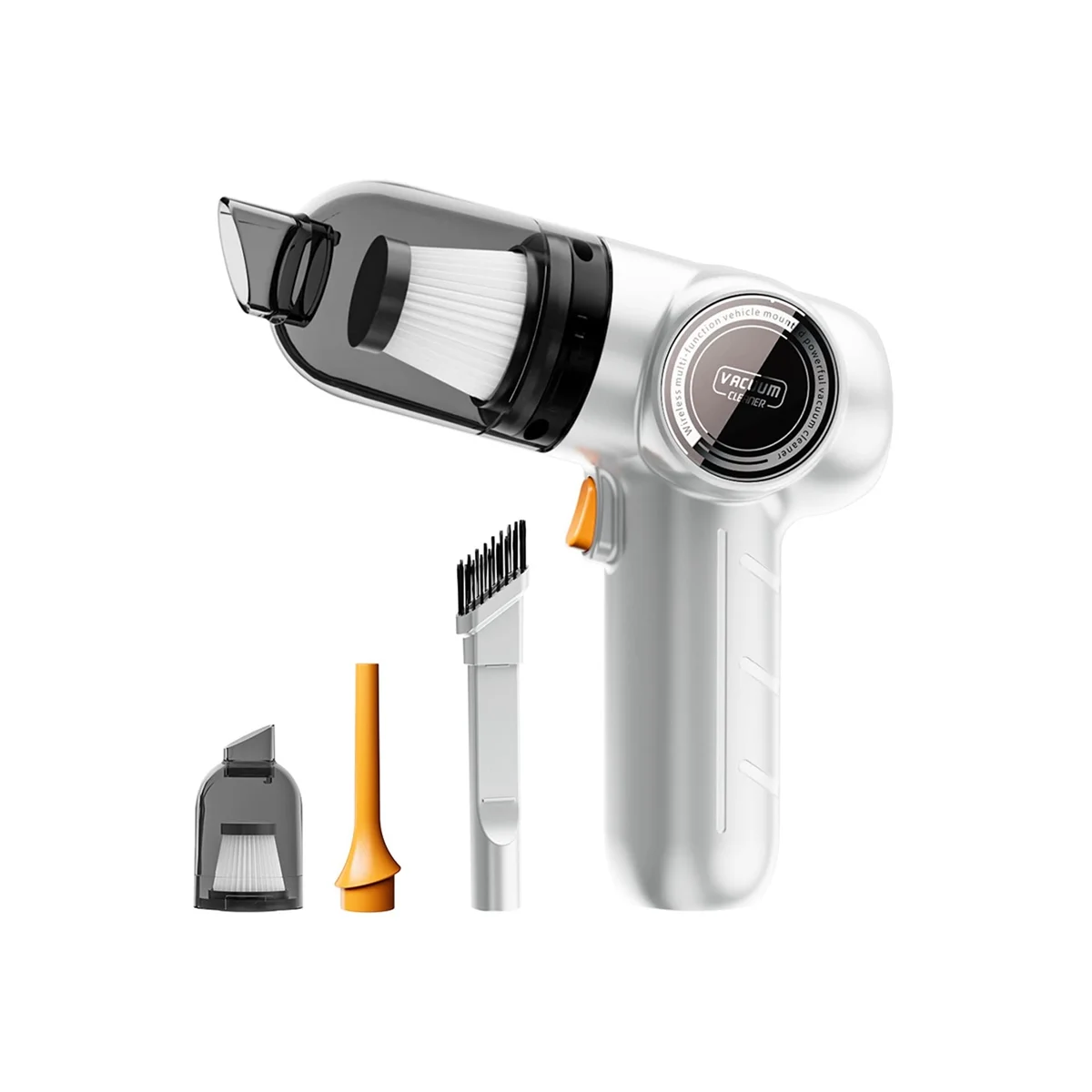 

Car Cordless Vacuum Cleaner Powerful Suction Blow Vacuum Cleaner Portable Keyboard Vacuum Cleaner USB Rechargeable,A