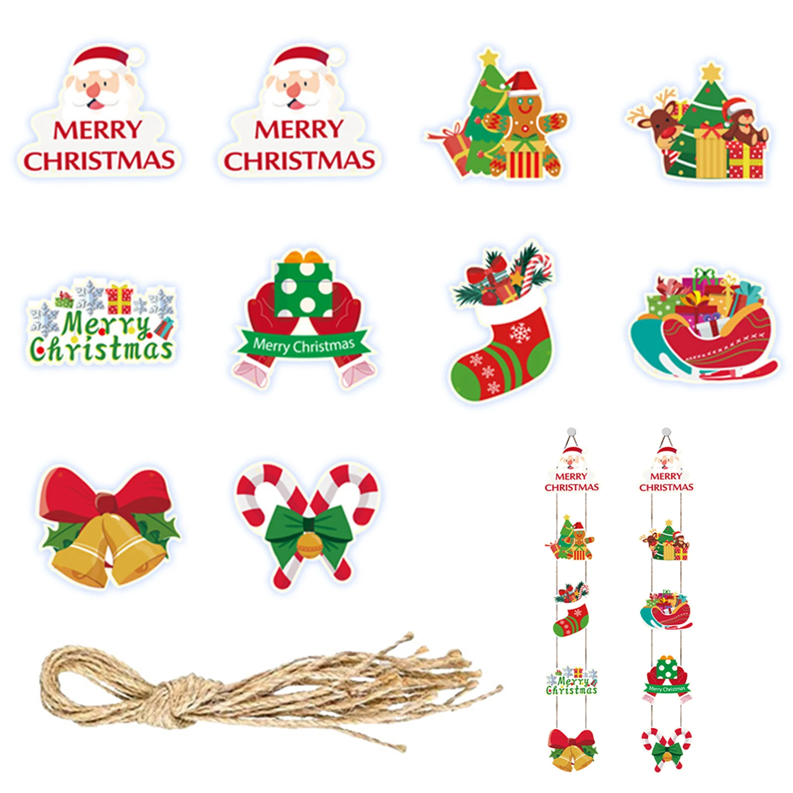 

2pcs Home Rustic Merry Grinchmas Festival Supplies Wall Cute Hanging Decor Holiday Yard Party Porch Indoor Outdoor Door Sign