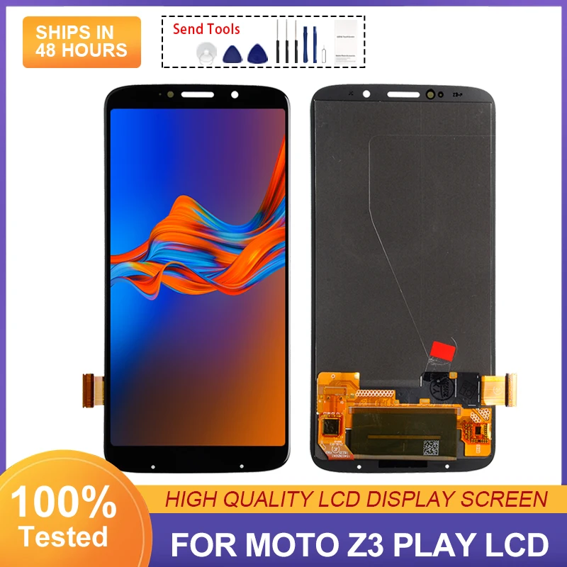

OLED-дисплей 6,01 дюйма для Moto Z3 Play, ЖК-дисплей с сенсорной панелью, дигитайзер экрана xtфитнес-17, дисплей в сборе с инструментами, бесплатная доставка