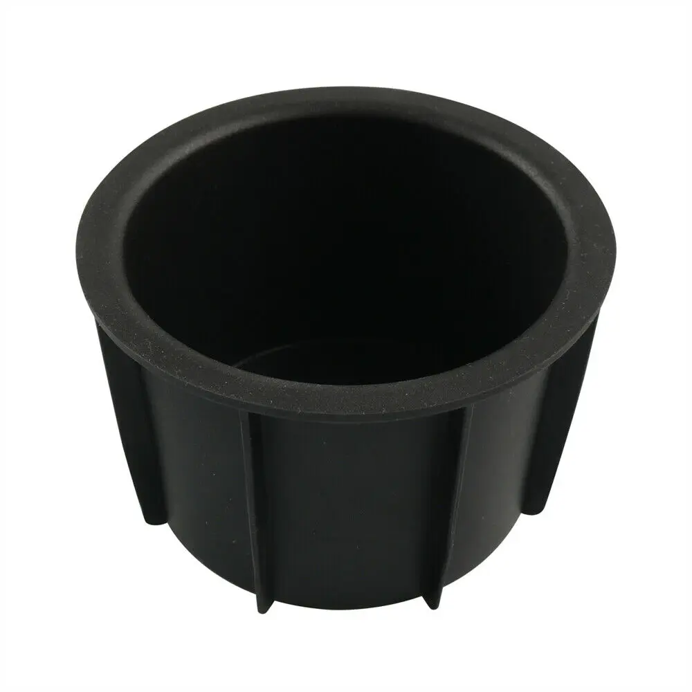 

1/2 X Cup Holder For Toyota 4RUNNER 2010-2020 Left Front Console Cup Holder Insert 66991-35030 ABS Black Cup Holder Insert