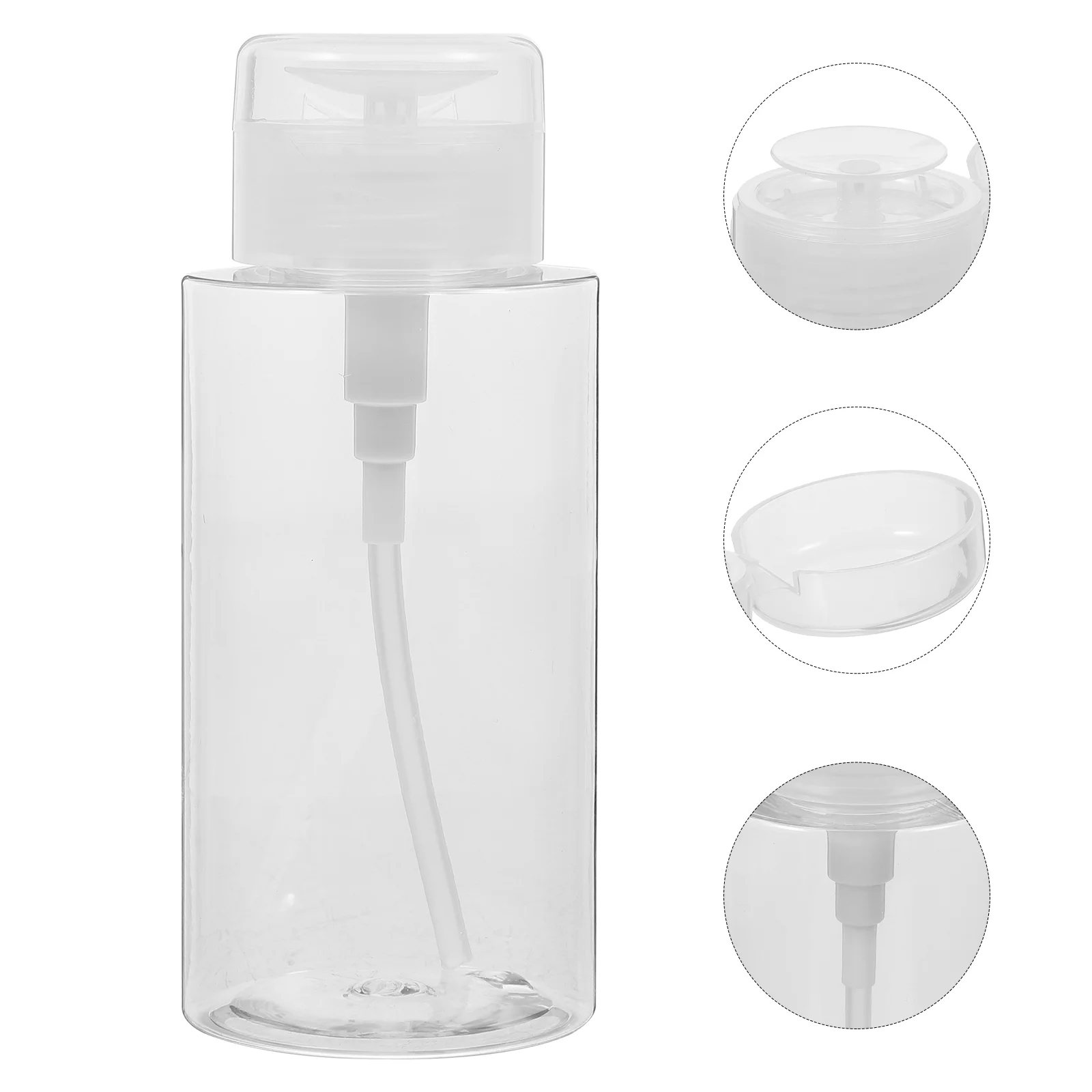 

2Pcs Nail Polish Remover Liquid Pump Dispensers Empty Pump Dispenser Bottle 300ml