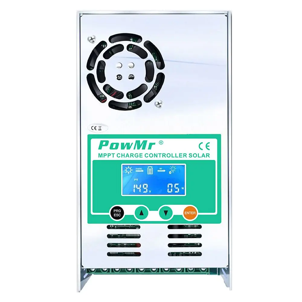 

PowMr MPPT 60A Solar Charge and Discharge Controller 12V 24V 36V 48V Auto for Max PV 190VDC Lead Acid Lithium Battery