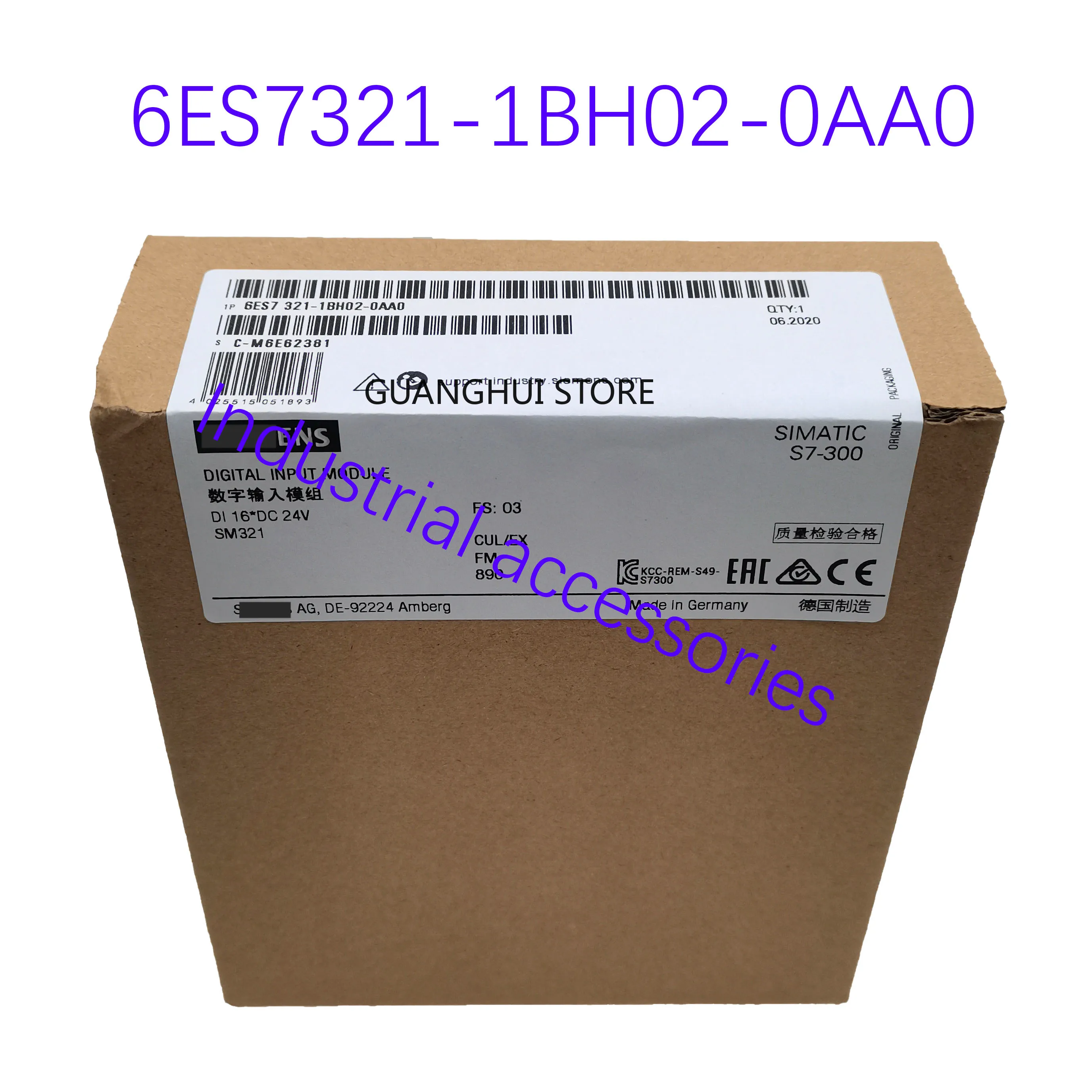 

Новый оригинальный модуль PLC 6ES7321-1BH02-0AA0, Доставка 24 часа