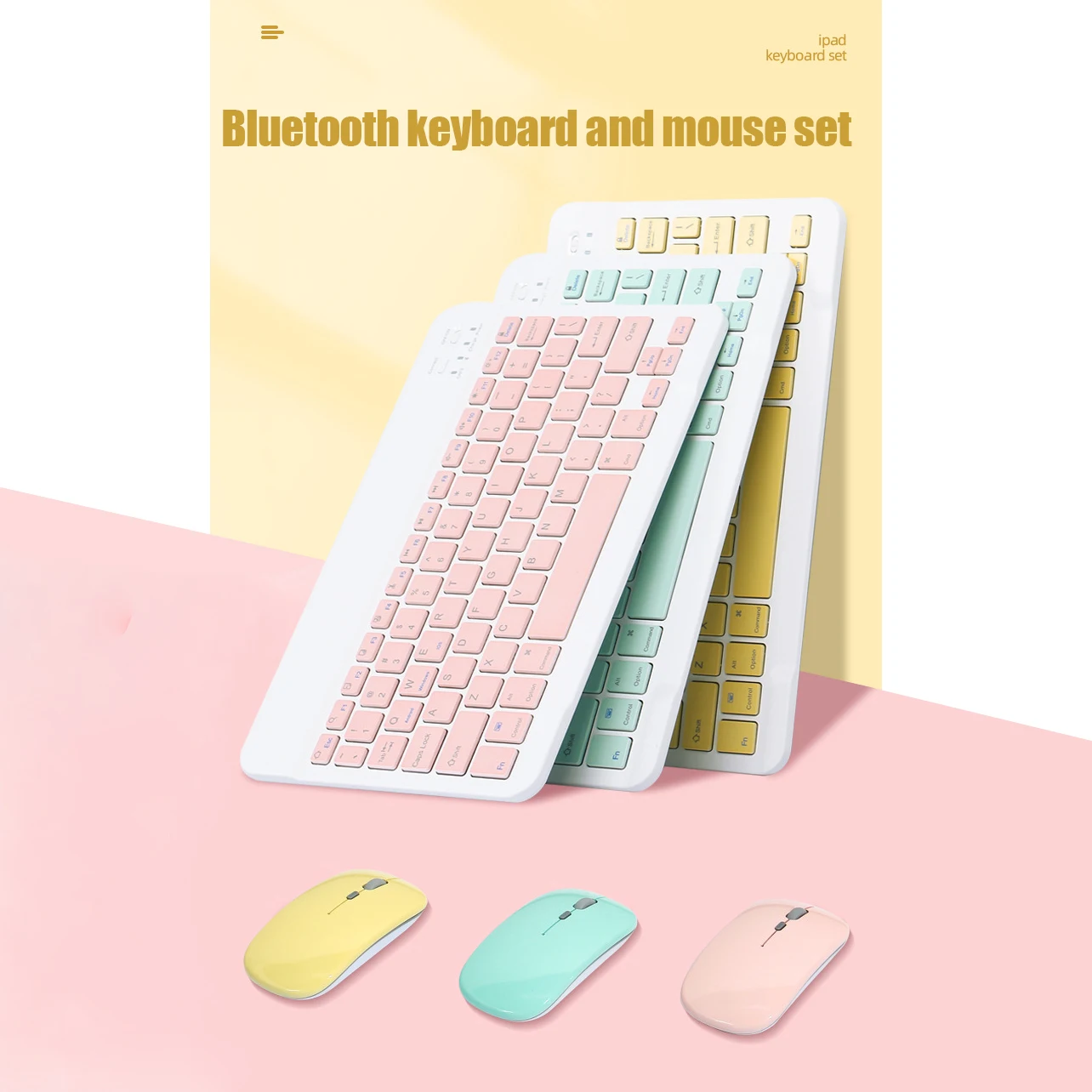 

Wireless Bluetooth Rechargeable Keyboard Mouse Combos USB Mouse 78 Keys Portable Keypad And Optical Mouse For Laptop PC Gaming