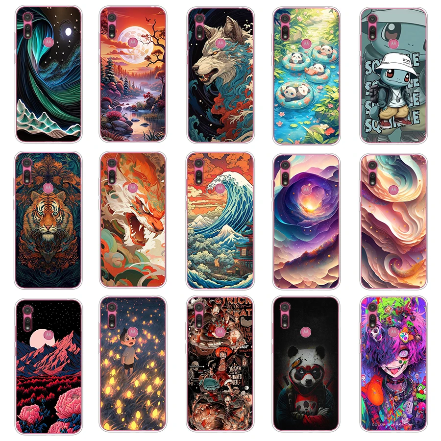 2 для Moto G22 2022/Moto Edge 20 Pro/Moto 20/Moto E6i/Moto E6s 2020 чехол TPU Мягкий силиконовый защитный