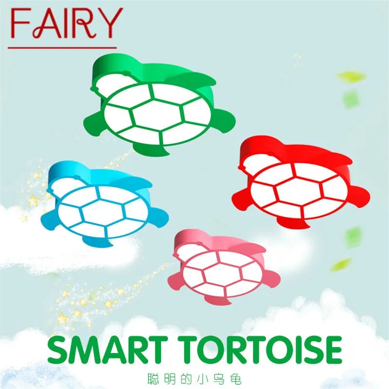 

FAIRY Children's Turtle Ceiling Lamp LED Dimmable Creative Cartoon Light For Home Decor Kids Room Kindergarten Remote Control