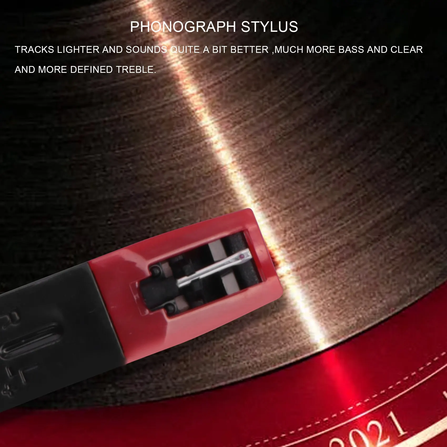 Керамический картридж и игла-стилус для граммофонной пластинки проигрывателя