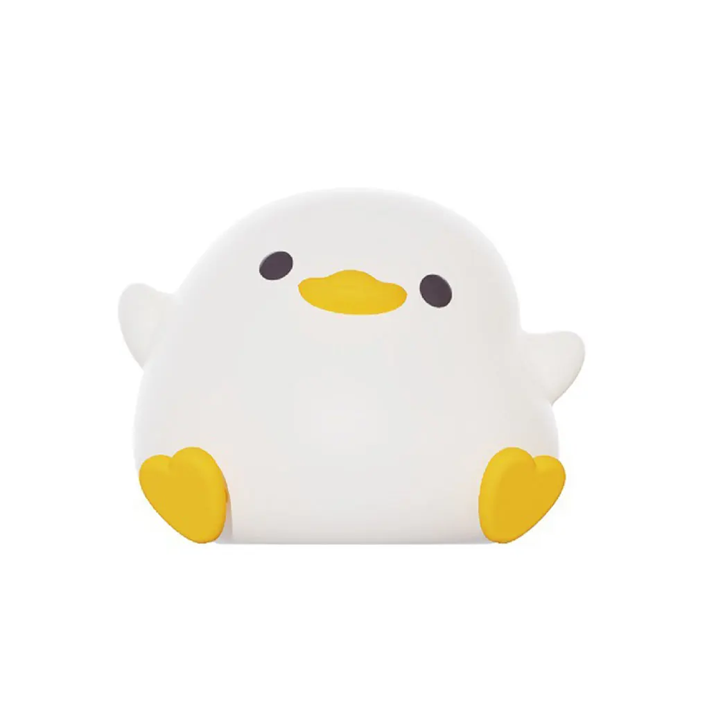 

Child Cute Duck Silicone Light LED Cartoon Tabletop USB Bedside Lamps Touch Sensor for Birthday Kid Present Ornaments