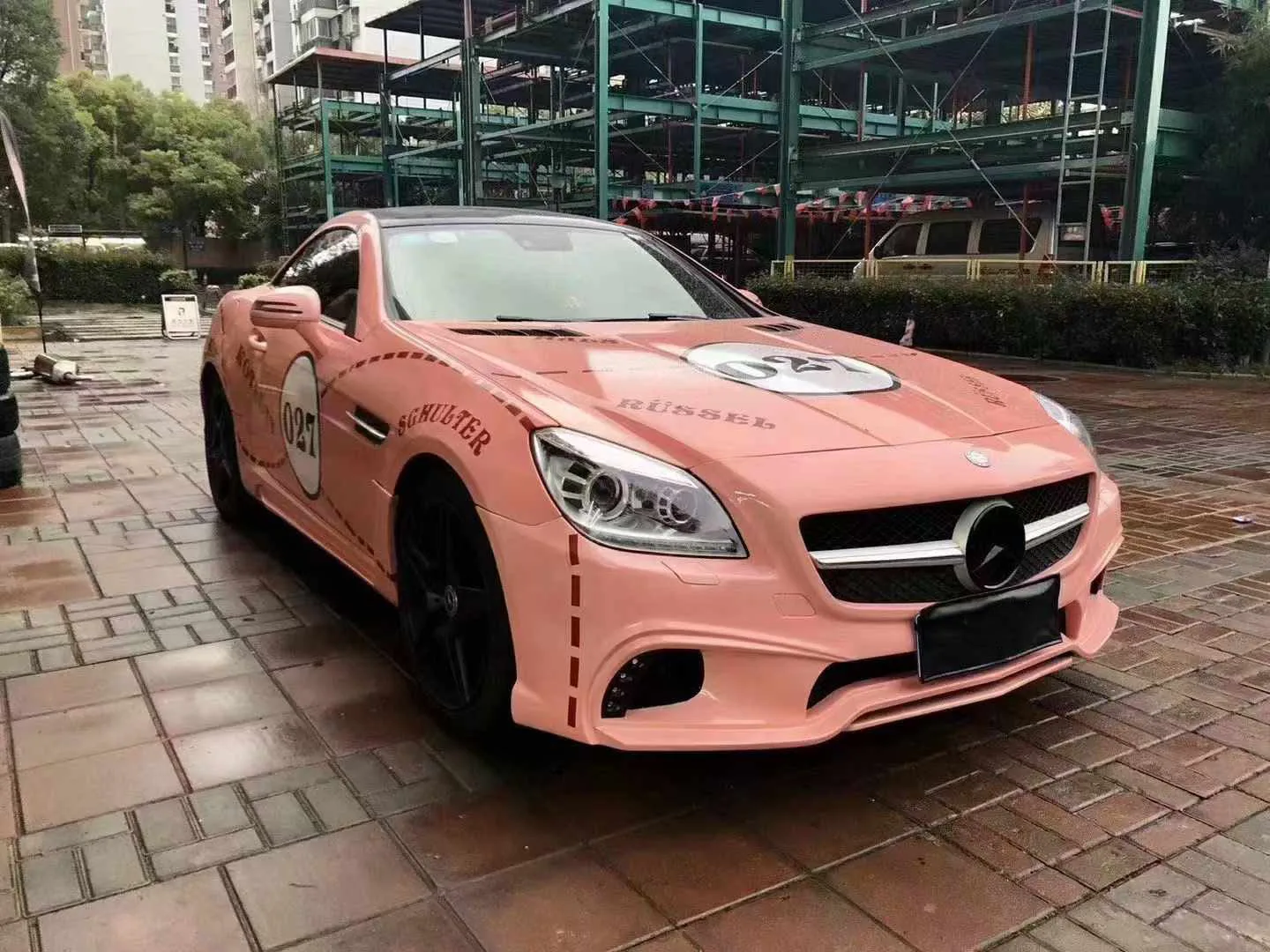 Высококачественные обвесы для Mercedes Benz SLK200 R172 обновленный комплект WALD передний