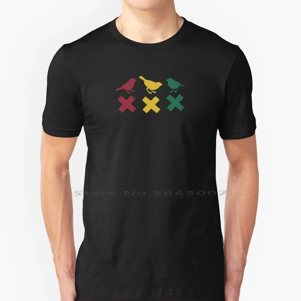 

3 Little Birds T Shirt 100% Cotton Little Birds Big Size 6xl Tee Gift Fashion