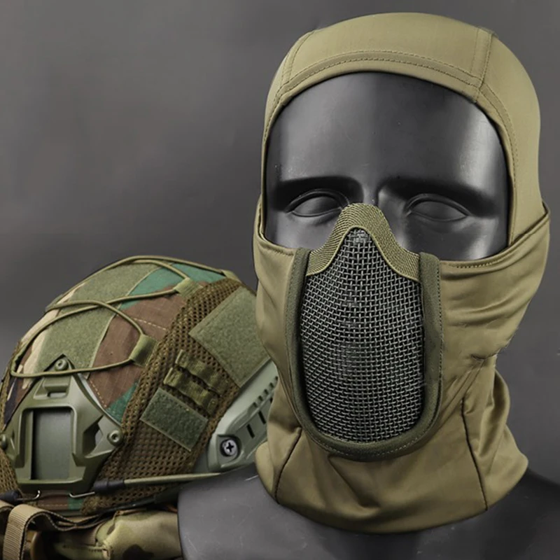 Полнолицевая защитная маска для тренировок стрельбы и охоты Балаклава Setchaya с