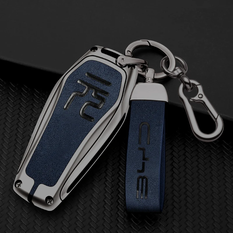 

Car Key Case Cover Holder Shell Bag Full Protection Keychain Fob For BYD Yuan Plus Pro Interior Auto Key Decoration Accessories