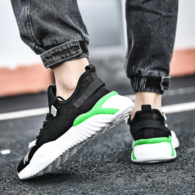 Men Running Shoes Light Comfortable Outdoor Walking Trainers Cheap Male Sneakers Summer Weaving Tenis Flat Sport Hot Sale |