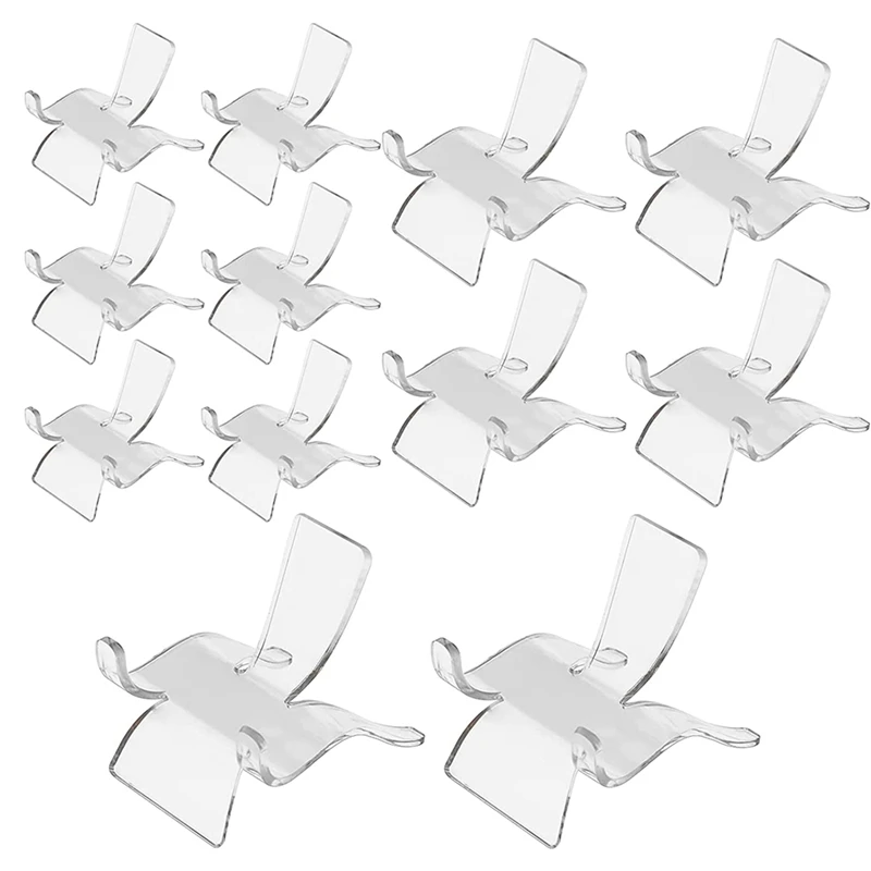 

12Pcs Acrylic Display Holder Collectibles Display Stands Acrylic Display Stands For Crystal Rock Mineral Agate Coral