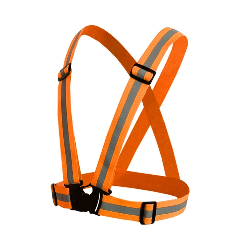 

Adjustable Motorcycle Safety Running High Visibility Reflective Vest Strap Belt