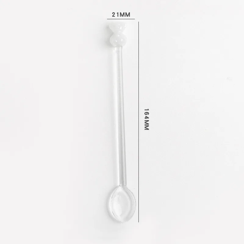 

Прозрачная стеклянная ложка-мишка Bear Glass Spoon