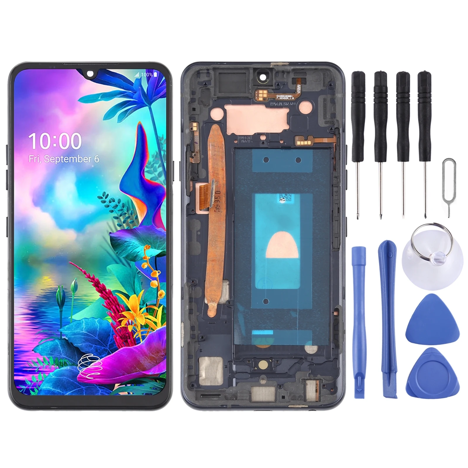 LCD Screen and Digitizer Full Assembly with Frame For LG G8X ThinQ LMG850EMW LM-G850