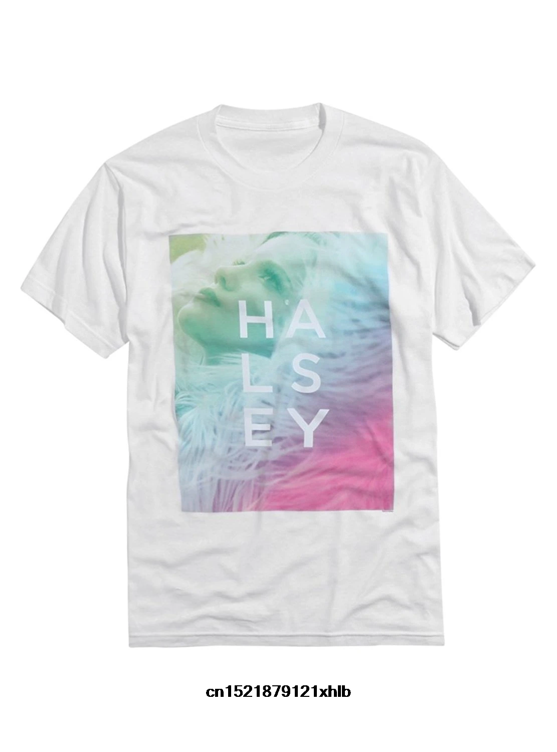 Мужская футболка персонализированная забавная крутая Halsey с пастельным лицом