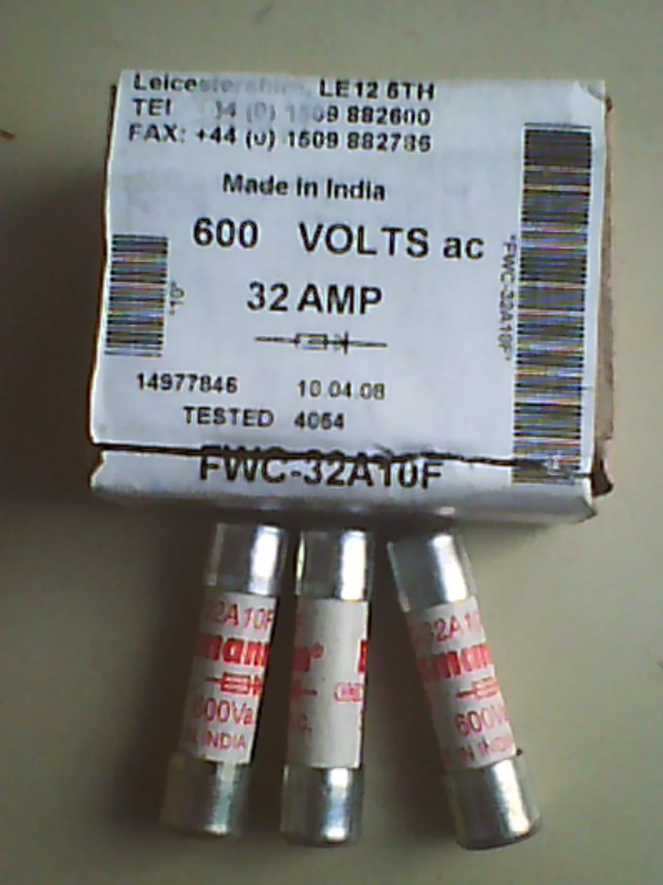 FWC-32A10F 32A 600V 10*38 fuse