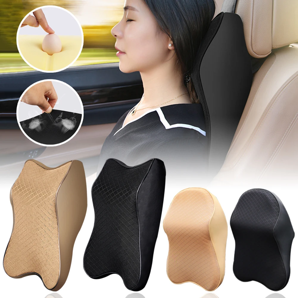 

Car Neck Pillow 3D Memory Foam Head Rest Adjustable Auto Headrest Pillow Travel Neck Cushion Support Holder Seat Pillow dropship